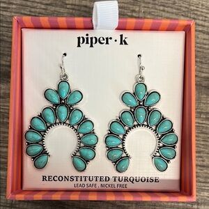 Piper K | Reconstituted Turquoise Earrings